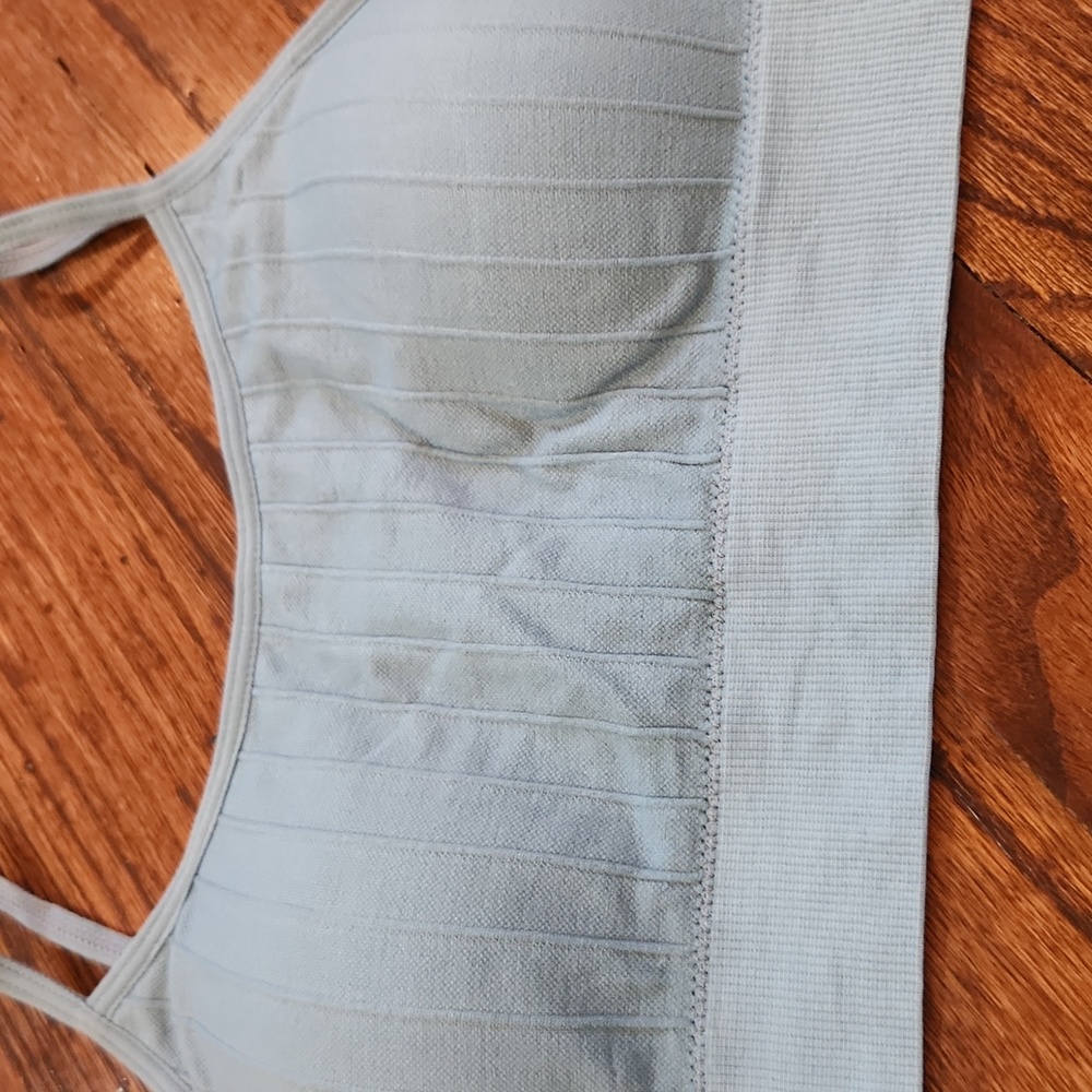 Denim Ribbed Bra - Picture 2 of 3